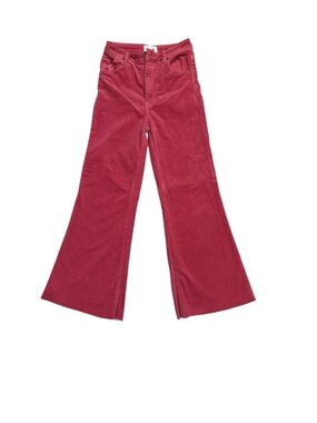 Rolla’s Corduroy Flare Pants Size 27 Pink High Rise Wide Leg